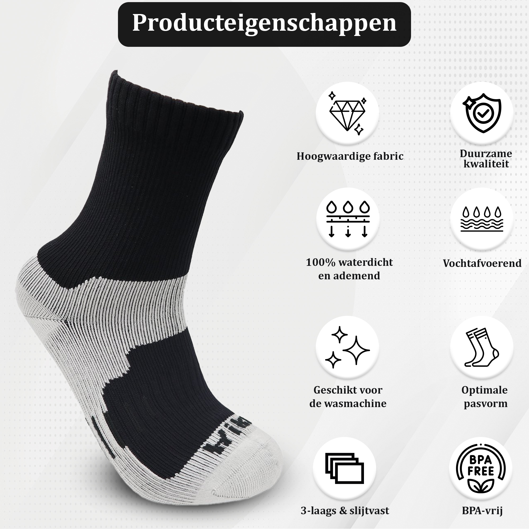 Hikr® Waterdichte Wandelsokken - Afbeelding 4