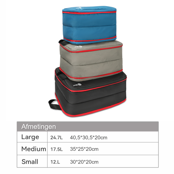 Hikr® Packing Cubes - Compressie & Waterdicht - Koffer & Backpack organizer - Afbeelding 5