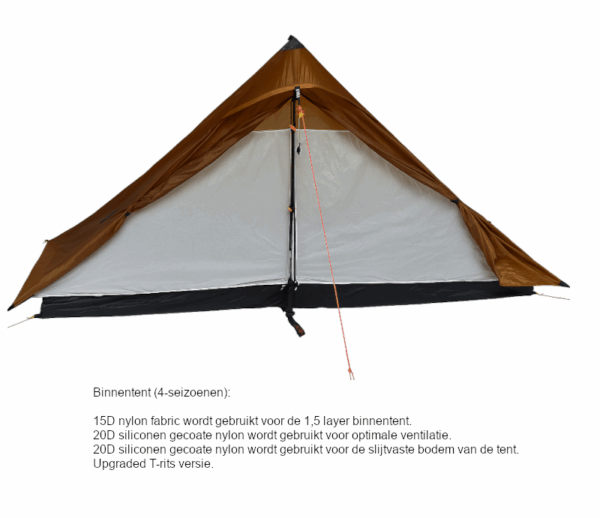 3F UL GEAR® Lanshan PRO 2-persoons Tent – Ultra Lichtgewicht – 4 seizoenen - Afbeelding 9