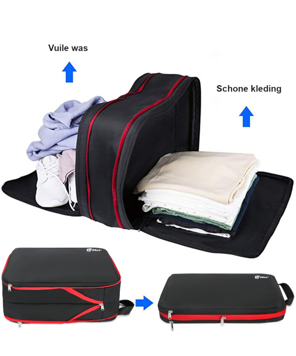 Hikr® Packing Cubes - Compressie & Waterdicht - Koffer & Backpack organizer