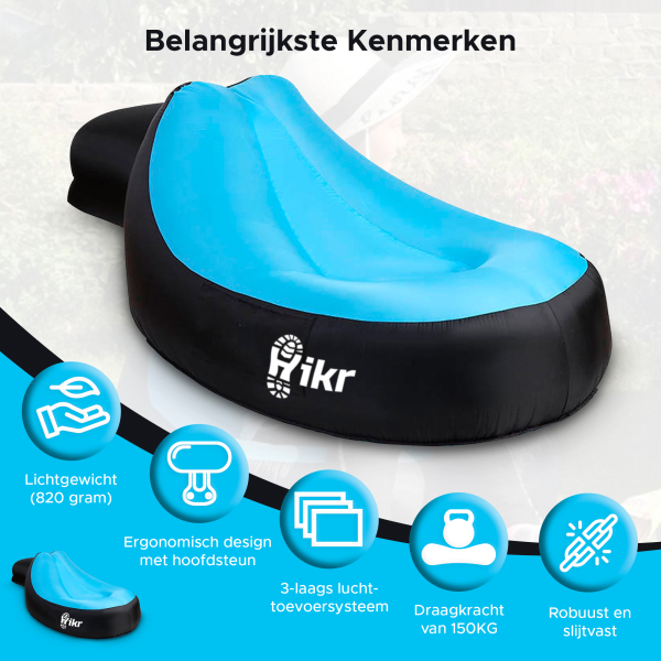 Hikr® Air Lounger - Premium Airlounger 150KG - Afbeelding 3