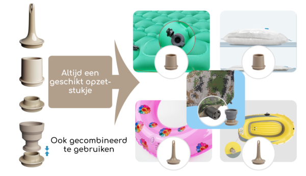 Hikr® Automatische opblaaspomp - Multifunctioneel - Afbeelding 5