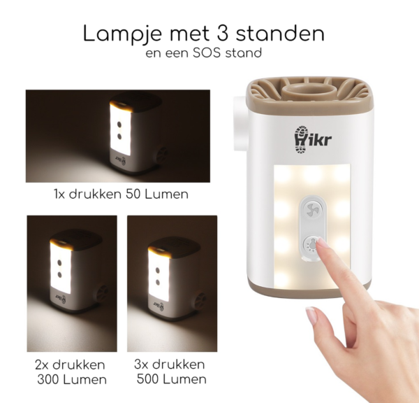 Hikr® Automatische opblaaspomp - Multifunctioneel - Afbeelding 6