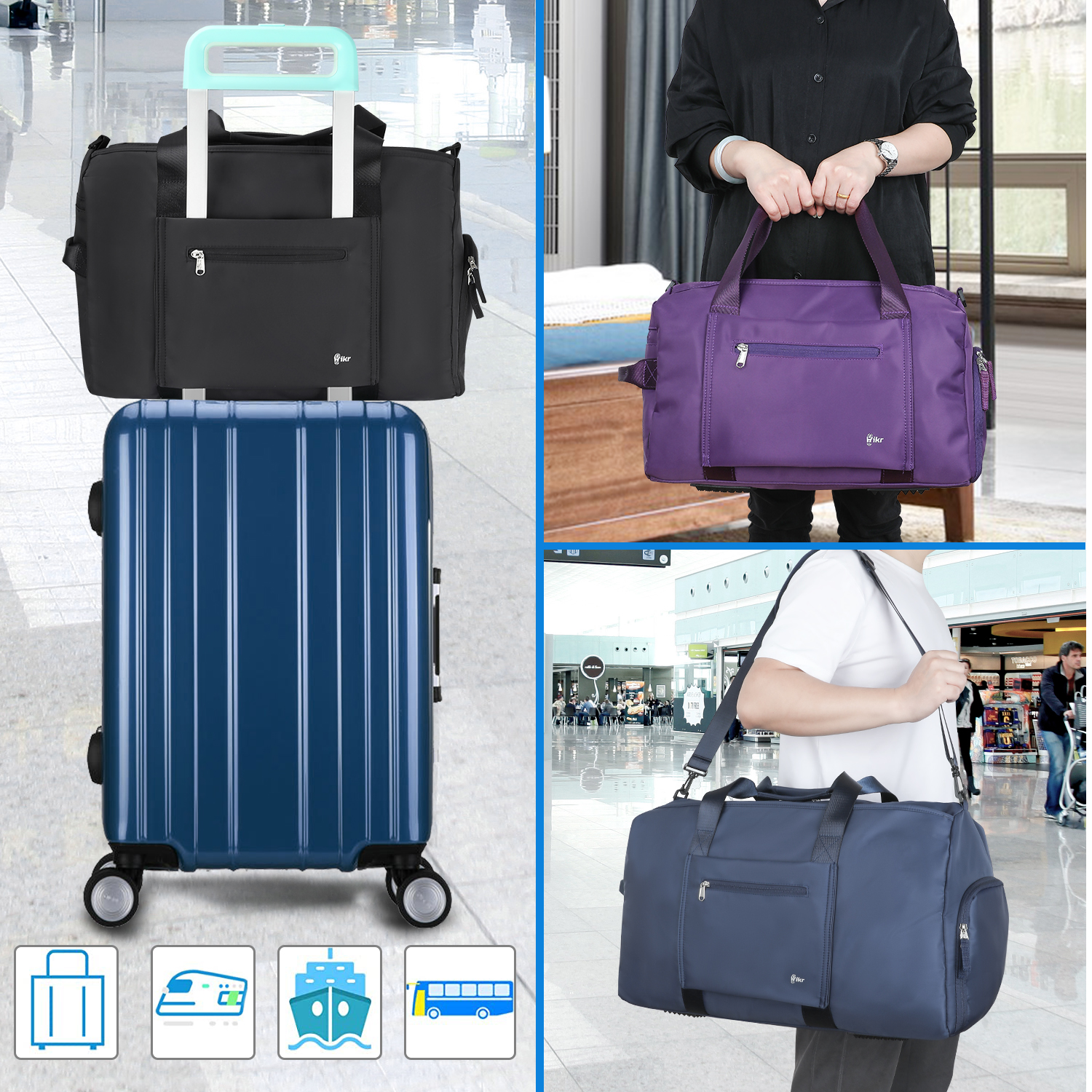 Hikr® Reistas handbagage - Weekendtas - Afbeelding 7