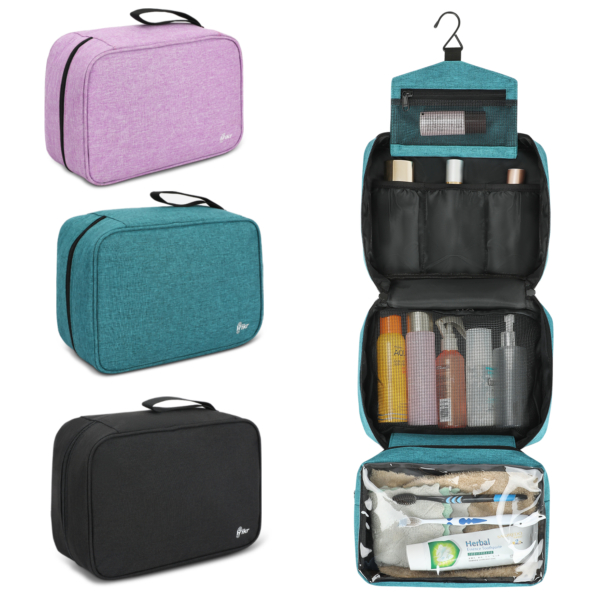 Hikr® Toilettas met haak - Extra ruim - Afbeelding 8