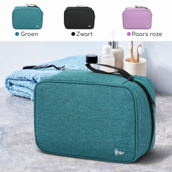 Hikr® Toilettas met haak - Extra ruim - Afbeelding 11