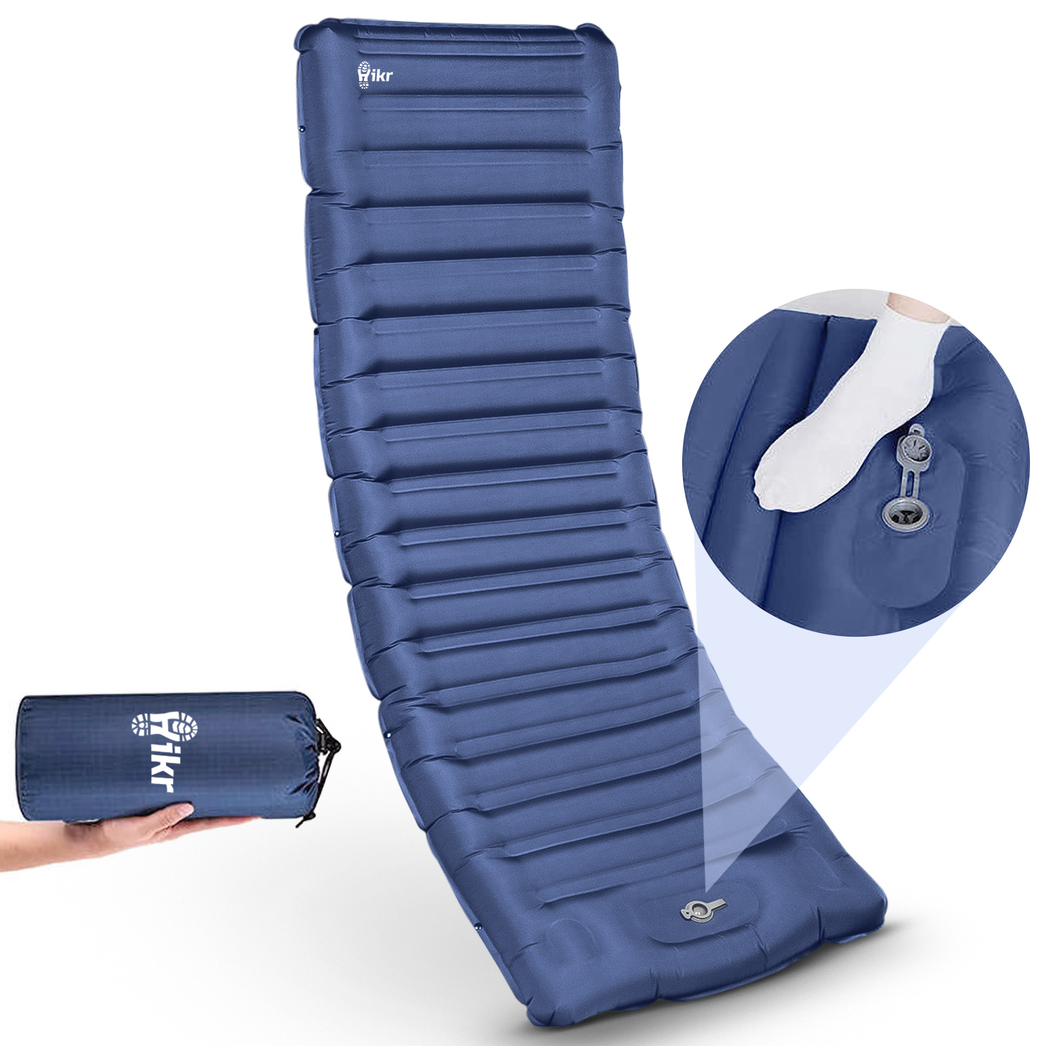 Hikr® slaapmat 10cm+ dikte – Zonder geïntegreerde hoofdsteun