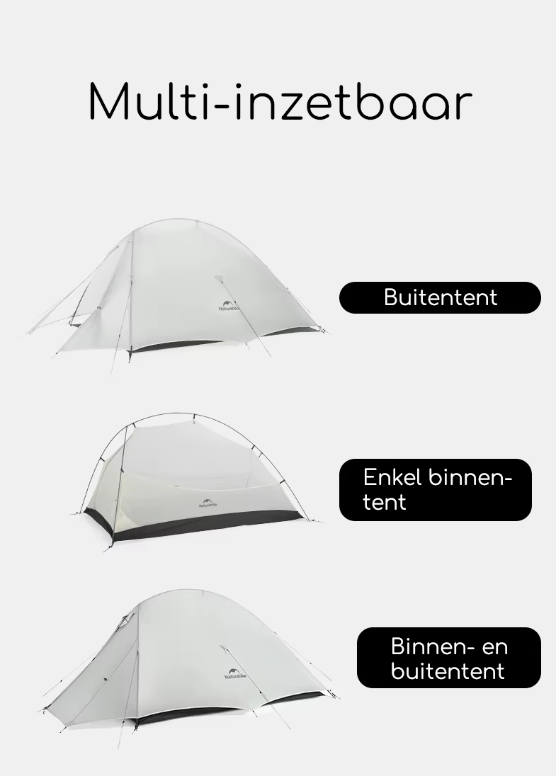 Naturehike® Cloud Up 1 UltraLight – 1 persoons tent – Ultra Lichtgewicht tent - Afbeelding 6