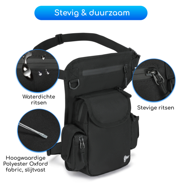 Hikr® Beentas - Waterdicht - Tactical heuptas - Afbeelding 12