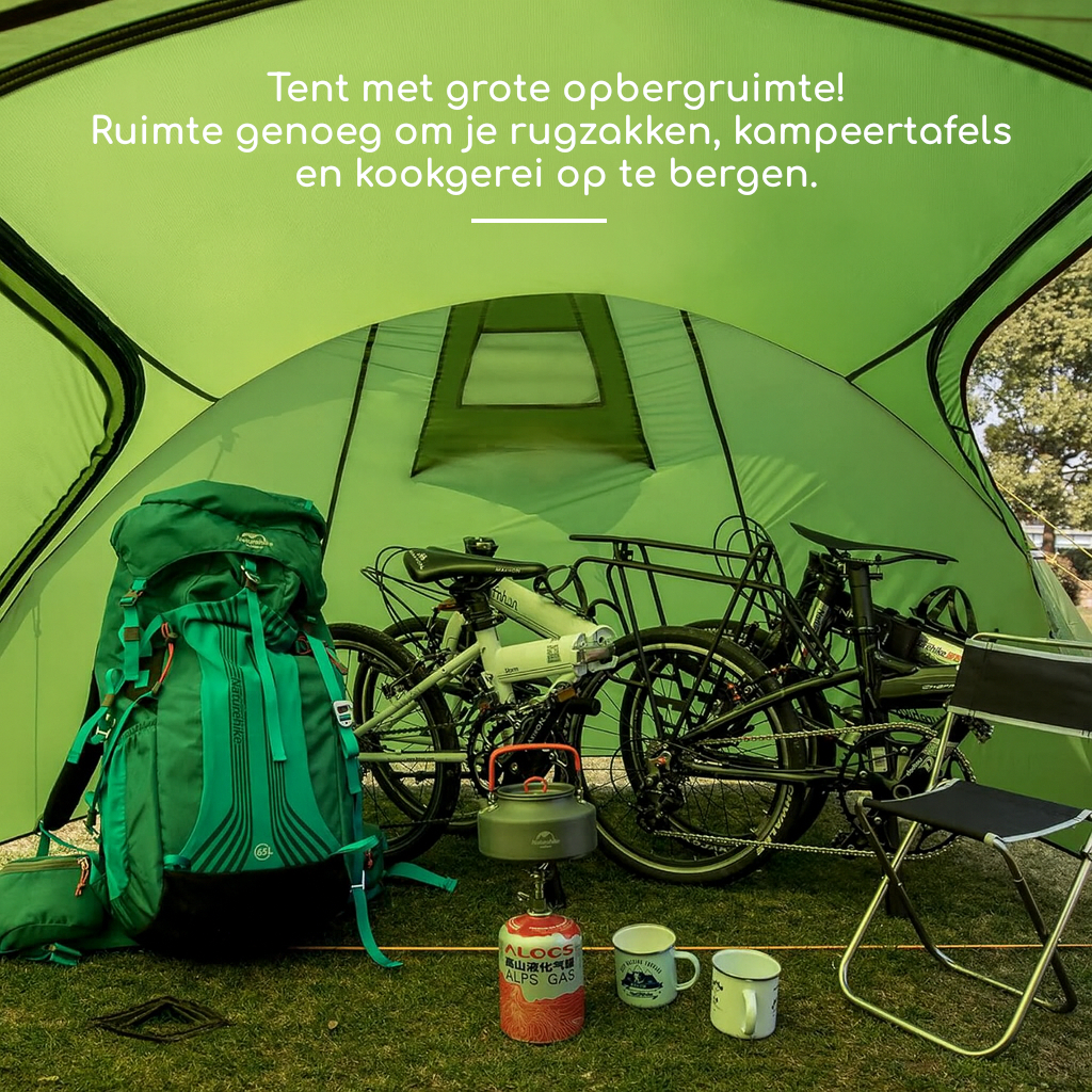 Naturehike® Opalus 3 - 3 persoons tunneltent - 4 seizoenen - Afbeelding 6