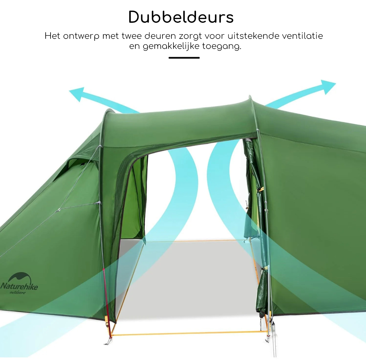 Naturehike® Opalus 3 - 3 persoons tunneltent - 4 seizoenen - Afbeelding 7