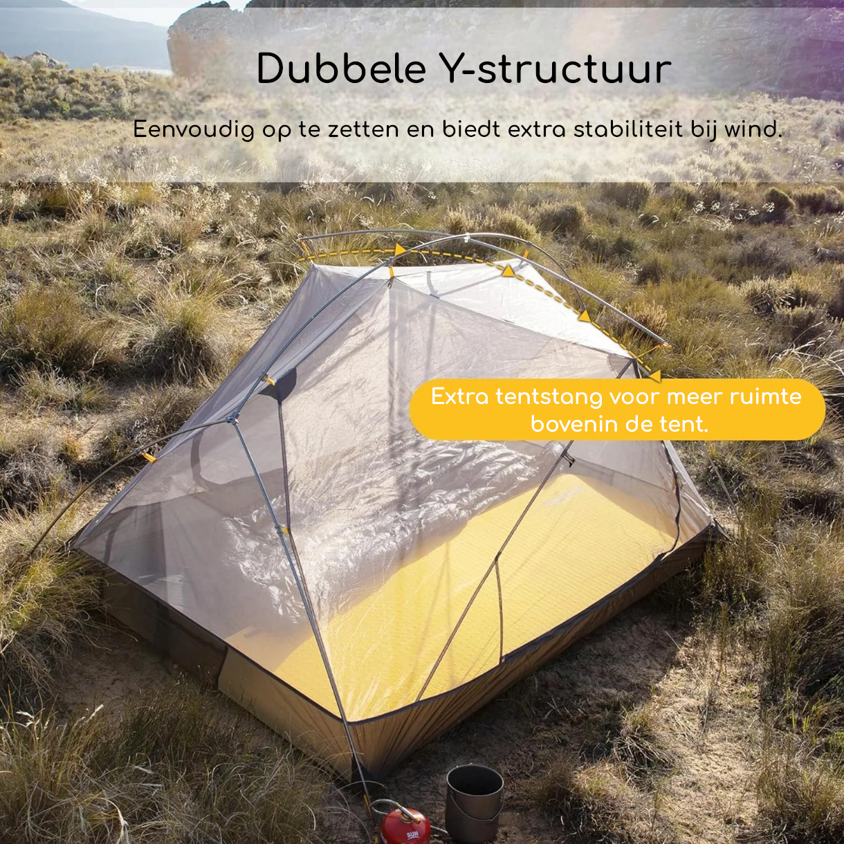 Naturehike® Mongar 2 - 2 persoons tent - Lichtgewicht - Afbeelding 5