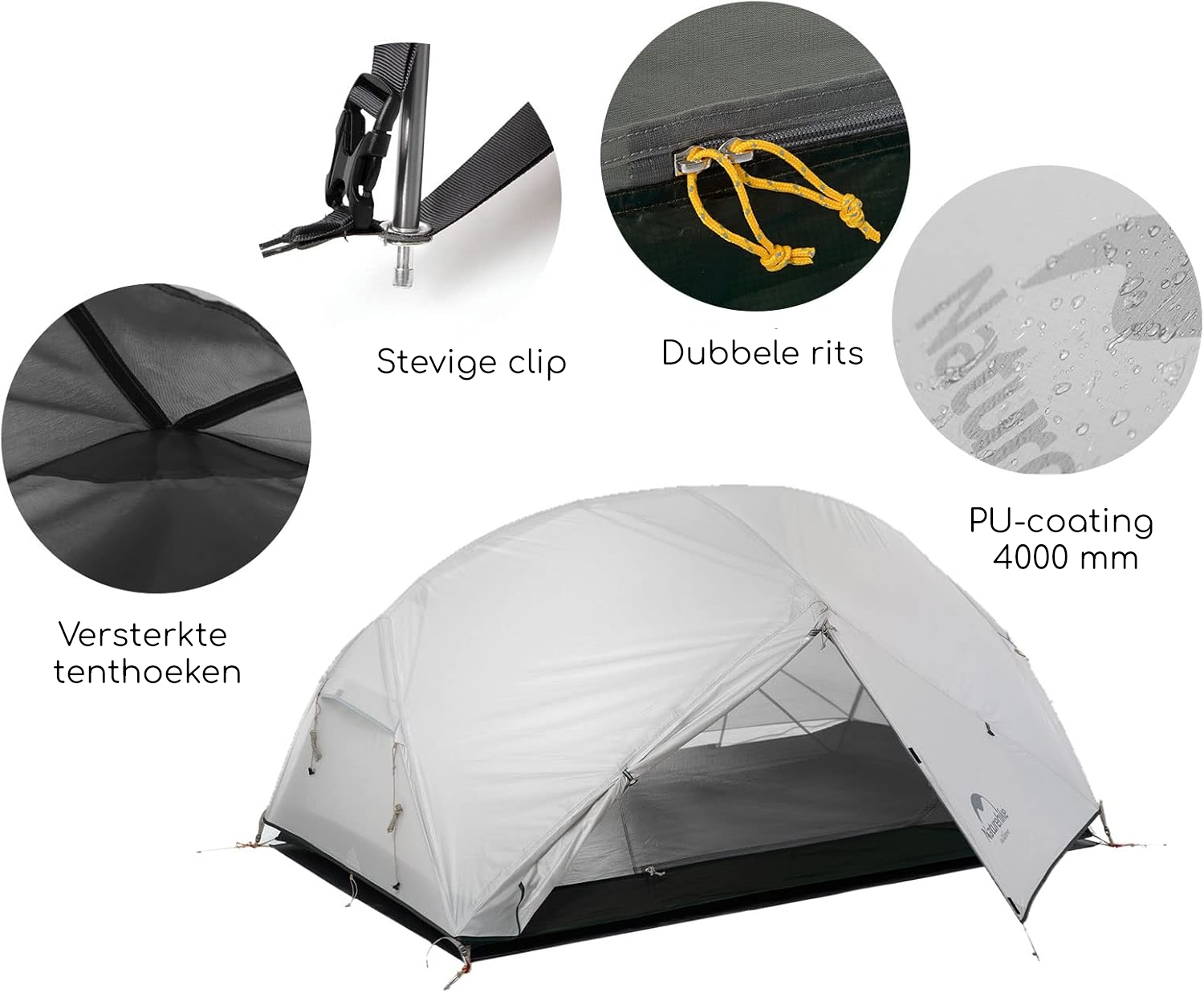 Naturehike® Mongar 2 - 2 persoons tent - Lichtgewicht - Afbeelding 6