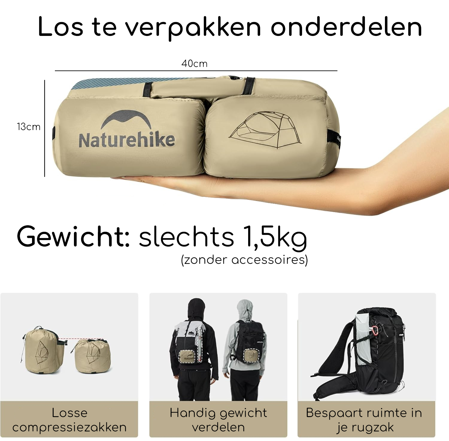 Naturehike® Star River 2 UL - Ultralight - 2 persoons tent - Afbeelding 3