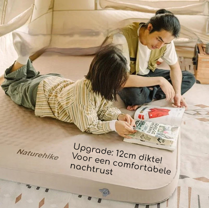Naturehike® Yugu C12 Slaapmat - King Tweepersoons - Zelfopblazend - Afbeelding 11