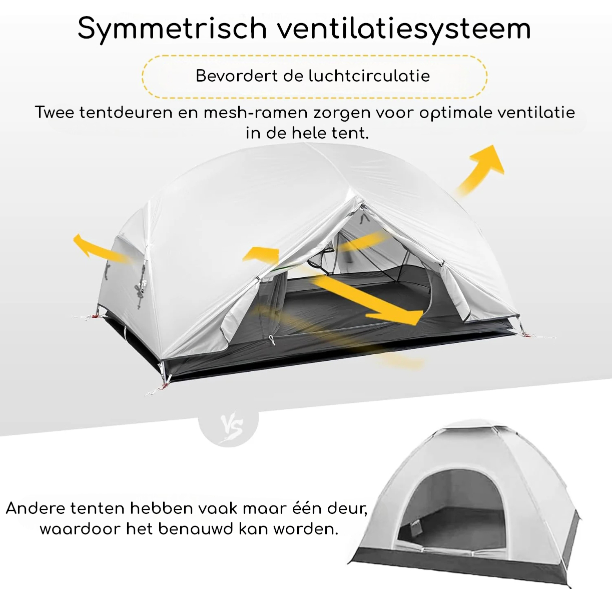 Naturehike® Mongar 2 - 2 persoons tent - Lichtgewicht - Afbeelding 4