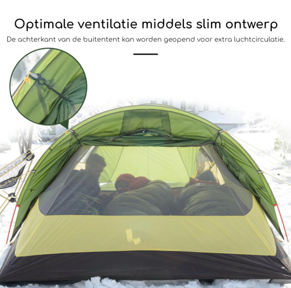 Naturehike® Opalus 3 - 3 persoons tunneltent - 4 seizoenen - Afbeelding 12