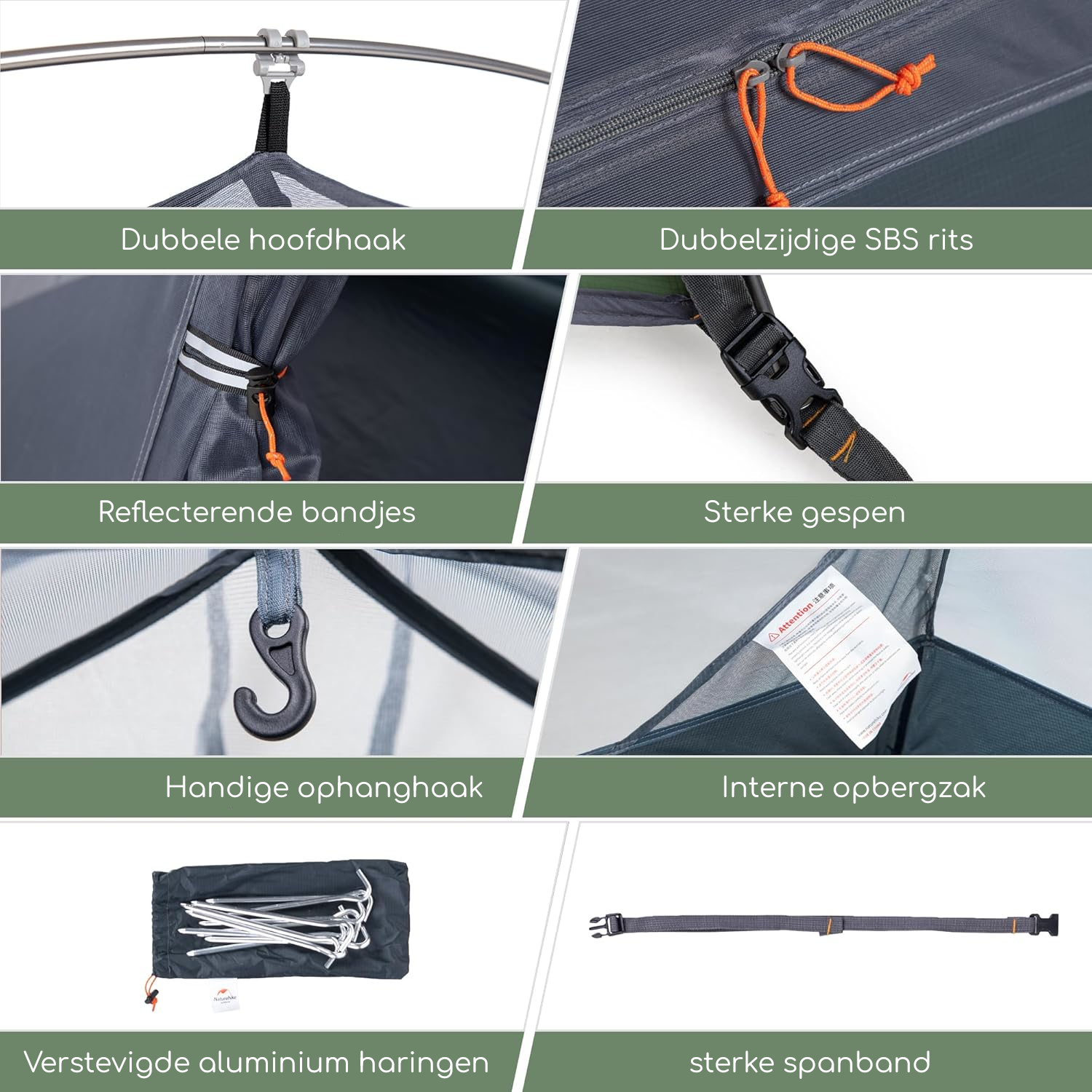 Naturehike® Summer 2 - 2 persoons tent - Lichtgewicht 4000mm - Afbeelding 6
